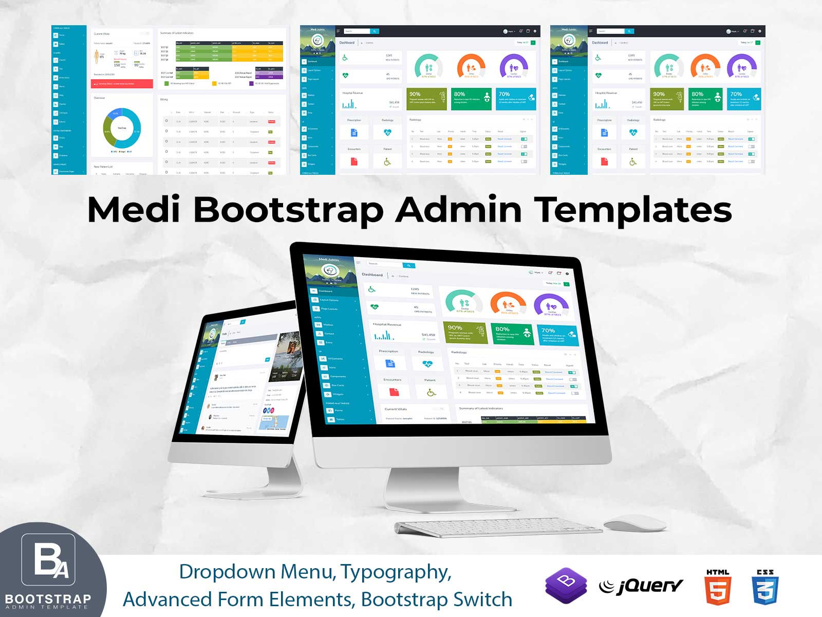 Check Medi Responsive Bootstrap 5 Admin Template Dashboard