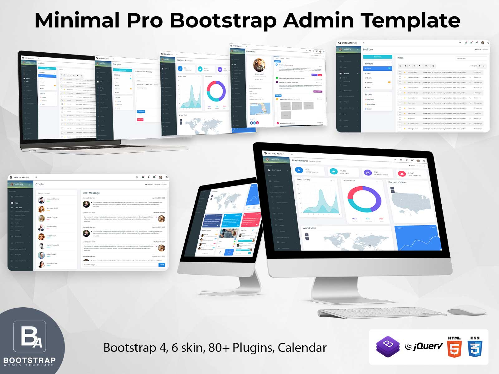 Minimal Pro Bootstrap Admin Template