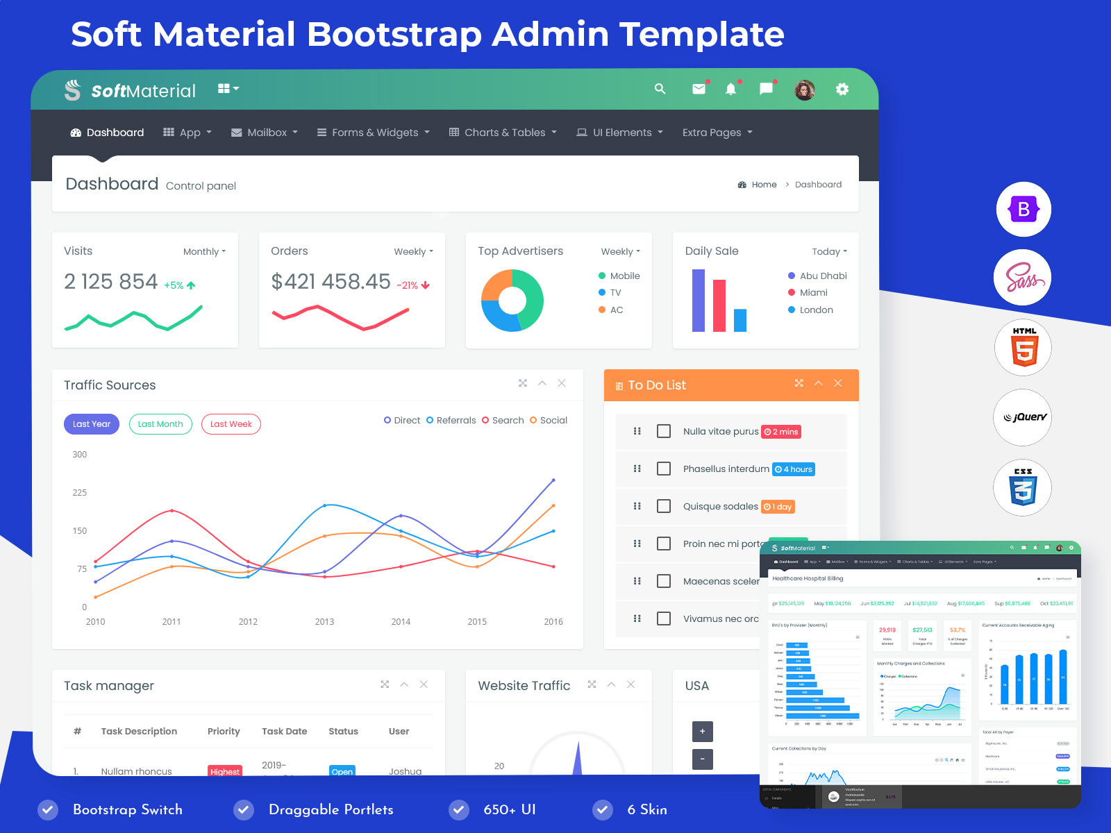Check Soft Material Bootstrap 5 Admin Dashboard UI Kit