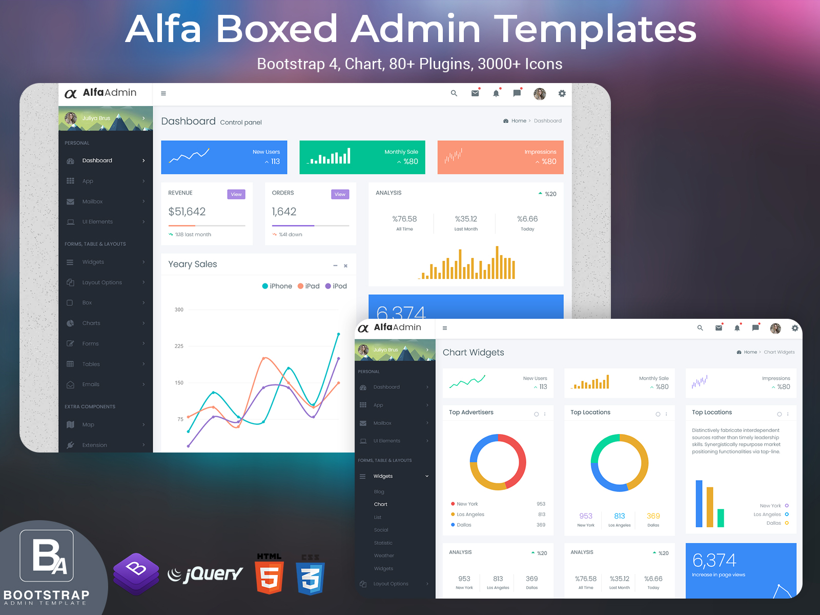 Alfa – The Perfect Bootstrap 5 Admin Template With Dashboard UI Kit