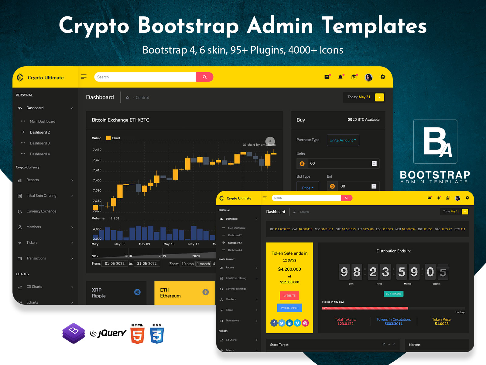 Check Crypto Bootstrap 5 Admin Template With UI Framework