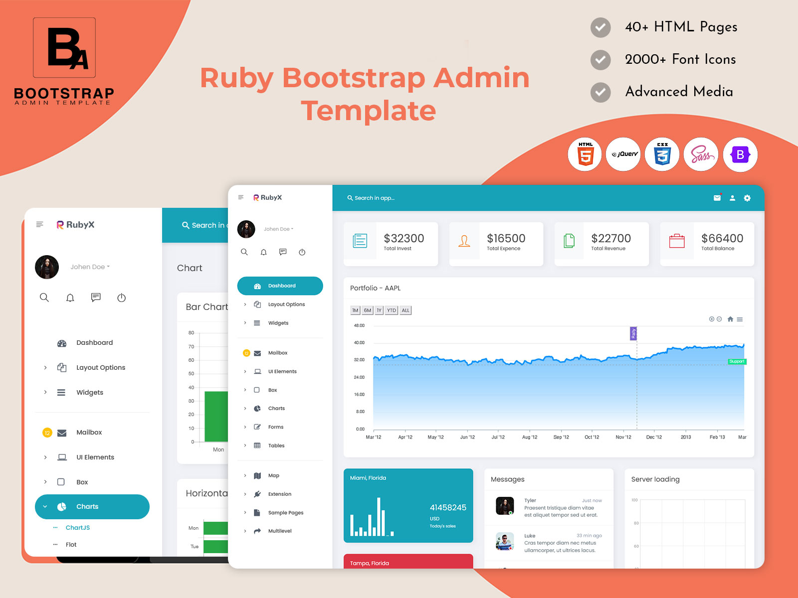 Ruby – Bootstrap 5 Admin Template With An Attractive Design Concept