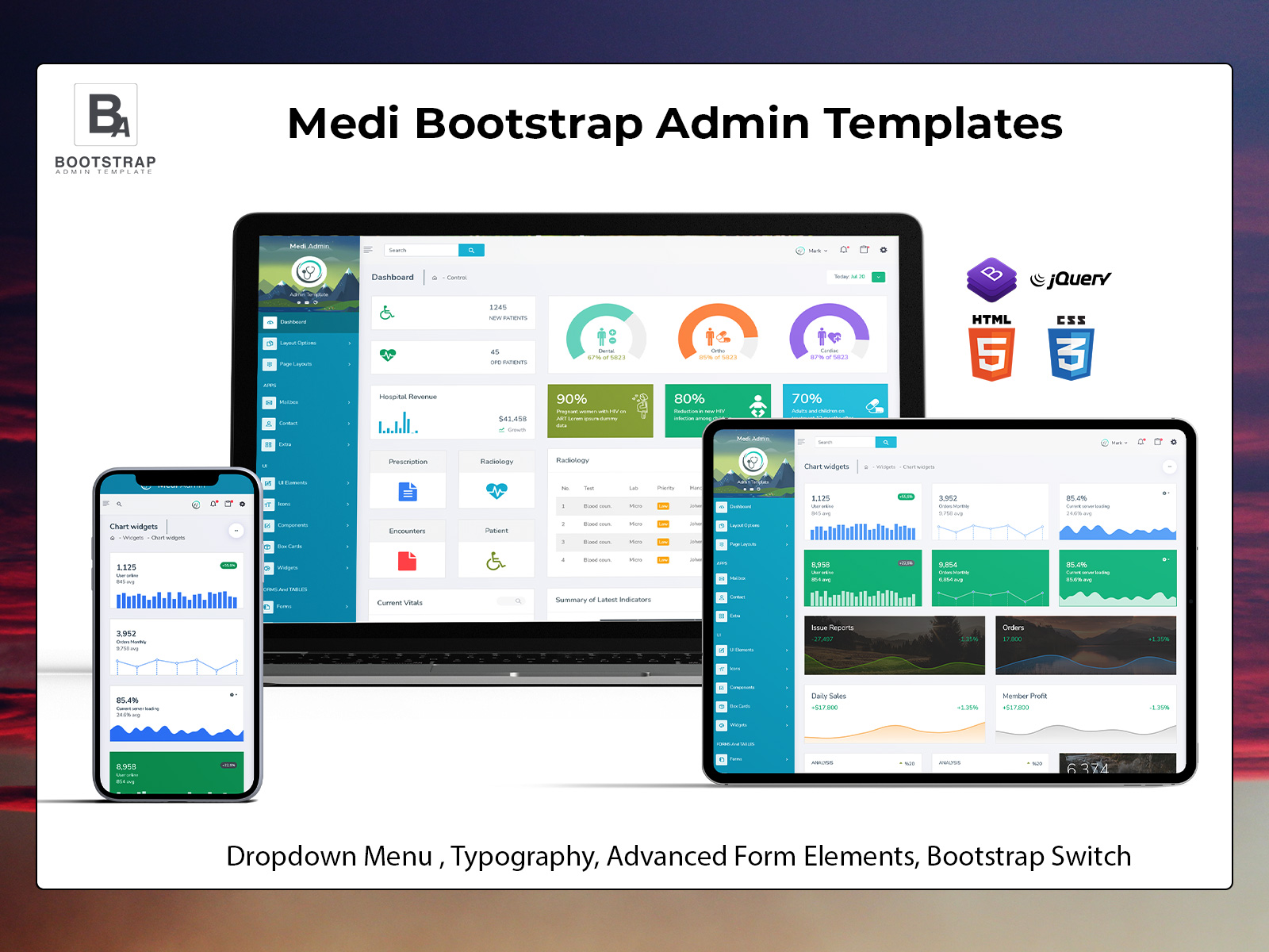 Premium Bootstrap Admin Templates
