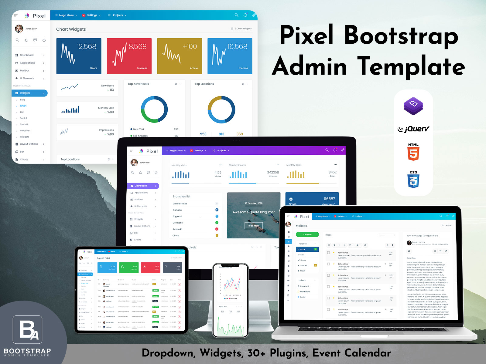 Elevate Your Web App With A Bootstrap Dashboard Template: Pixel