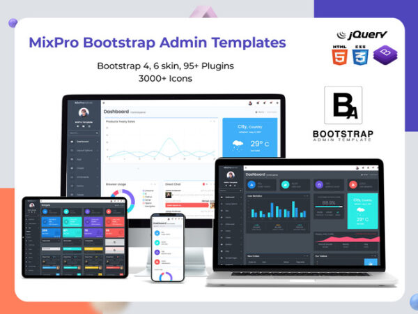 Elevate Your Dashboard with Bootstrap Admin Template - Mix PRO